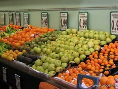 Lebensmittelpreise in Barcelona, Obst in einem Geschäft
