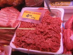 Lebensmittelpreise auf dem Markt von Barcelona, Gefülltes Fleisch