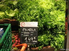 Lebensmittelpreise in Barcelona, Spanien, Grüne