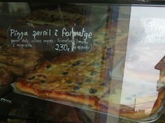 Preise für Straßenessen in Spanien(Katalonien), Pizza