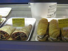 Italie prix des aliments et des boissons, Sandwichs et gâteaux plats 