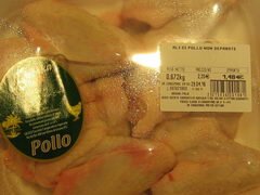 Lebensmittelpreise in Italien, Ganzes Huhn