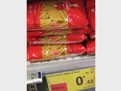 Lebensmittelpreise in Italien, Pasta billig