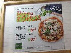 prix des restaurants en Italie, Pizza 