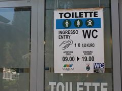 Preise in Venedig, Bezahlte Toilette