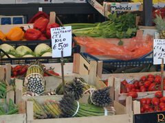 Lebensmittelpreise in Venedig, Grünzeug und Gemüse