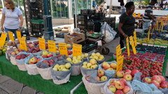 Lebensmittelpreise in Toronto, Äpfel auf dem Markt