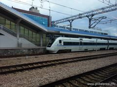 Guangzhou-Zug in China, Shenzhen-Bahnhof