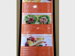 Mahlzeiten im Guangzhou Cafe in China, Suppen, Salate, Desserts