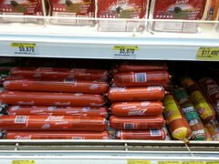 Shop-Preise in Kolumbien, Wurst und geräuchertes Fleisch