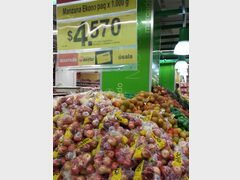 Prix des denrées alimentaires en Colombie, Pommes