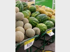 Lebensmittelpreise in Kolumbien, Wassermelonen und Melonen