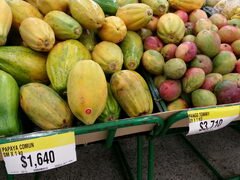 Lebensmittelpreise in Kolumbien, Papaya und Mango