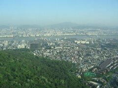 Seoul, Südkorea, Blick auf den Fernsehturm von Seoul