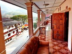 Laos Pakbeng, chaep guesthouse, Sur le balcon