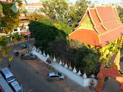 Hôtels économiques au Laos, Vientyane, Hôtel Mixay Paradise, Vue de la fenêtre