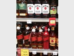 Preise für lettische Spirituosen in Riga, Whisky und Bourbonen
