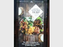 Lebensmittelpreise in Riga, Lettland, Probieren Sie die lettische Küche - Degustationsmenü