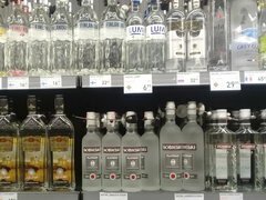 Prix des produits alimentaires en Lituanie, vodka européenne