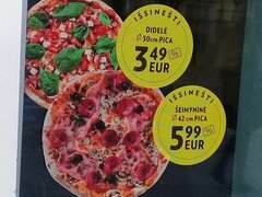 Preise für Fast Food in Litauen in Vilnius, Pizza