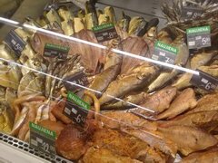 Lebensmittelpreise in Vilnius, geräucherter Fisch