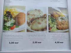Lebensmittelpreise in Vilnius Restaurants in Litauen, Zeppeline und andere Mahlzeiten