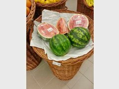 Lebensmittelpreise in Skopje, Wassermelonen auf dem Markt