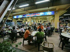 Malaisie, Bornéo, Miri, Restaurant de fruits de mer