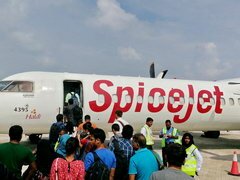 Transport aux Maldives, avion SpiceJet