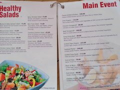 Essen auf den Malediven, Salate, Fleisch, Fisch