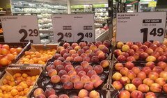 Lebensmittelpreise in Amsterdam, Pfirsiche und Aprikosen