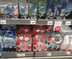 Lebensmittelpreise in Amsterdam, Niederlande, Trinkwasser