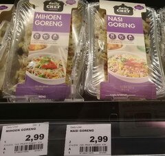 Lebensmittelpreise in Amsterdam, Fertiggerichte für die Mikrowelle