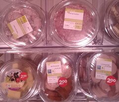 Lebensmittelpreise in Amsterdam, Fleisch- und Käsesnacks