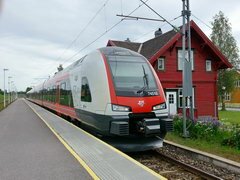 Transport depuis l'aéroport de Torp (Norvège), Train pour Sandefjord