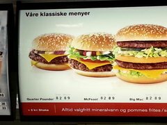 Oslo Fast Food Kosten in Norwegen, Hamburger Preise