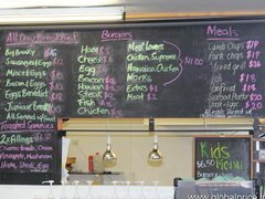 Neuseeländische Lebensmittelpreise in Wellington, typisches Café-Essen