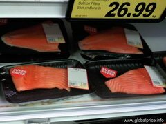 Prix des aliments en Nouvelle-Zélande, Filet de saumon