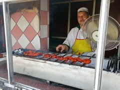 Muscat Street Food in Oman, Hühnerfleisch Kebab (Schaschlik)