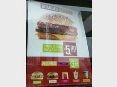 Lebensmittelpreise in Peru Café, Hamburger in McDonalds