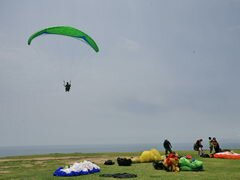 Amusement in Peru (Lima), Drachenflieger am Strand