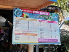 Philippines, Bohol, prix des aliments, Cocktails et jus de fruits dans le café public