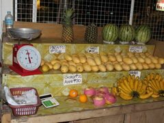 Philippinen, Bohol, Ladenpreise, Obstpreise am Strand