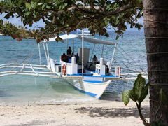 Philippinen, Bohol, Spaß, Tauchen Boot wartet auf Touristen