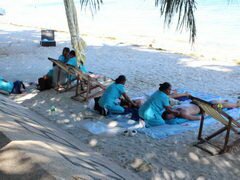 Philippines, Bohol, divertissement, Massage sur la plage