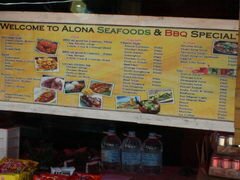 Philippinen, Bohol, Lebensmittelpreise, Strandcafé
