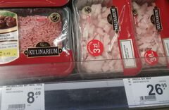 Lebensmittelpreise in Warschau, Polen, Fleisch