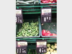 Lebensmittelpreise in Rumänien in Bukarest, Gemüsepreise