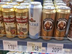 Moskauer Lebensmittelpreise, Importiertes Bier