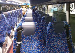 Intercity Scotland, Intérieur du bus de l'Angleterre à l'Écosse